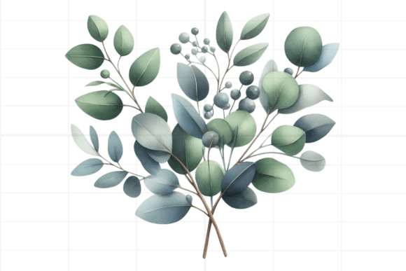 Download Eucalyptus Clipart. Watercolor Greenery - Premium Resources