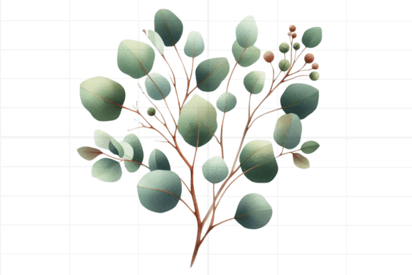 Download Eucalyptus Clipart. Watercolor Greenery - Premium Resources